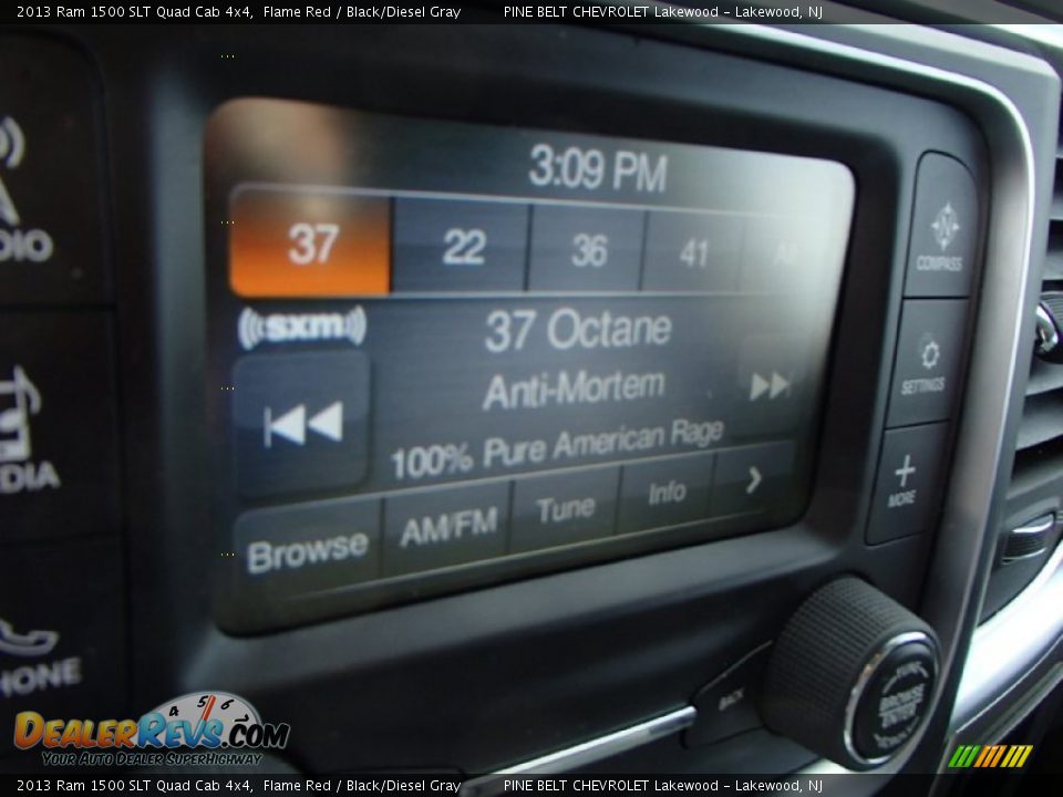 2013 Ram 1500 SLT Quad Cab 4x4 Flame Red / Black/Diesel Gray Photo #18