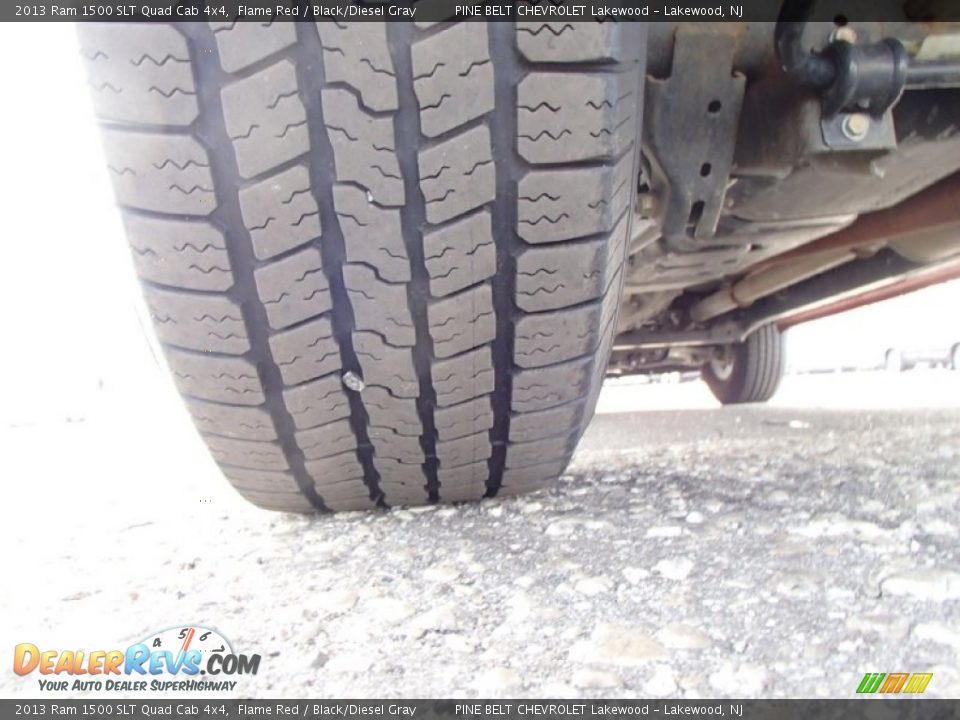 2013 Ram 1500 SLT Quad Cab 4x4 Flame Red / Black/Diesel Gray Photo #22