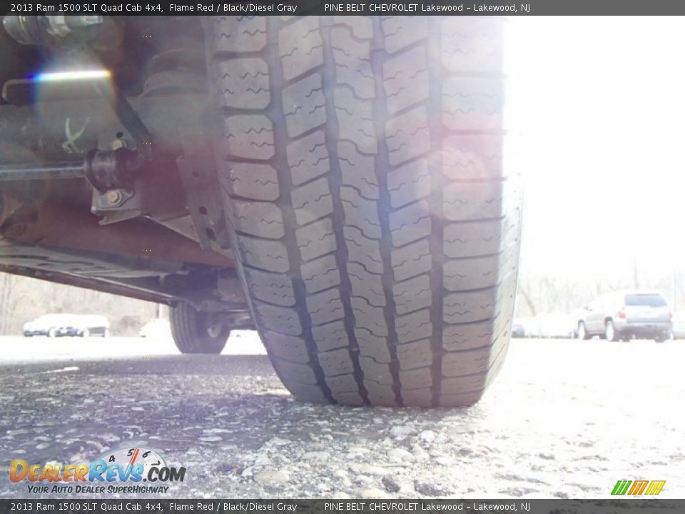2013 Ram 1500 SLT Quad Cab 4x4 Flame Red / Black/Diesel Gray Photo #25