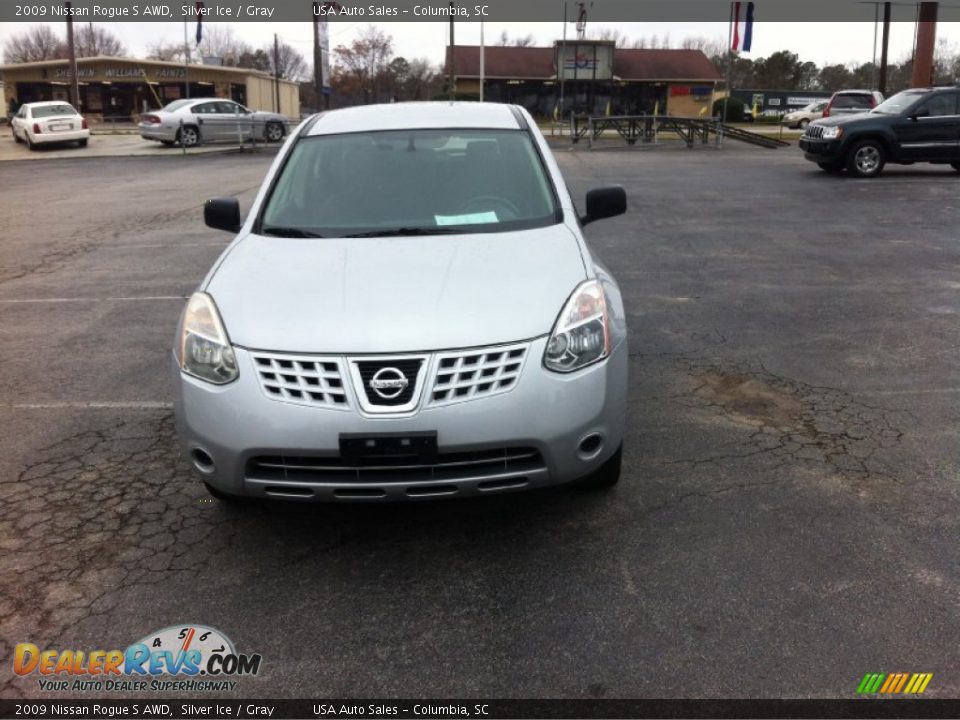 2009 Nissan Rogue S AWD Silver Ice / Gray Photo #1