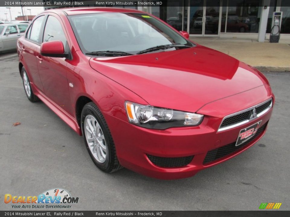 2014 Mitsubishi Lancer ES Rally Red / Black Photo #1
