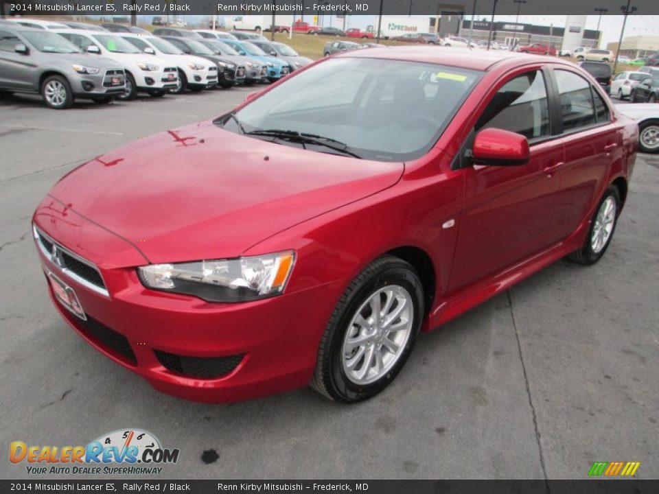 2014 Mitsubishi Lancer ES Rally Red / Black Photo #3