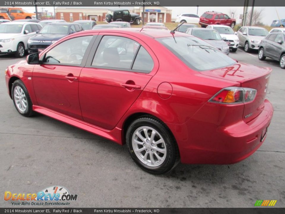 2014 Mitsubishi Lancer ES Rally Red / Black Photo #5