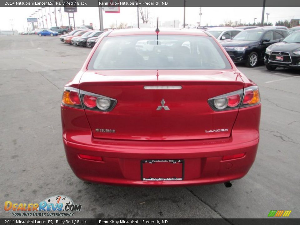 2014 Mitsubishi Lancer ES Rally Red / Black Photo #6