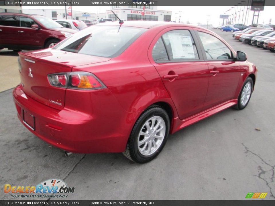 2014 Mitsubishi Lancer ES Rally Red / Black Photo #7