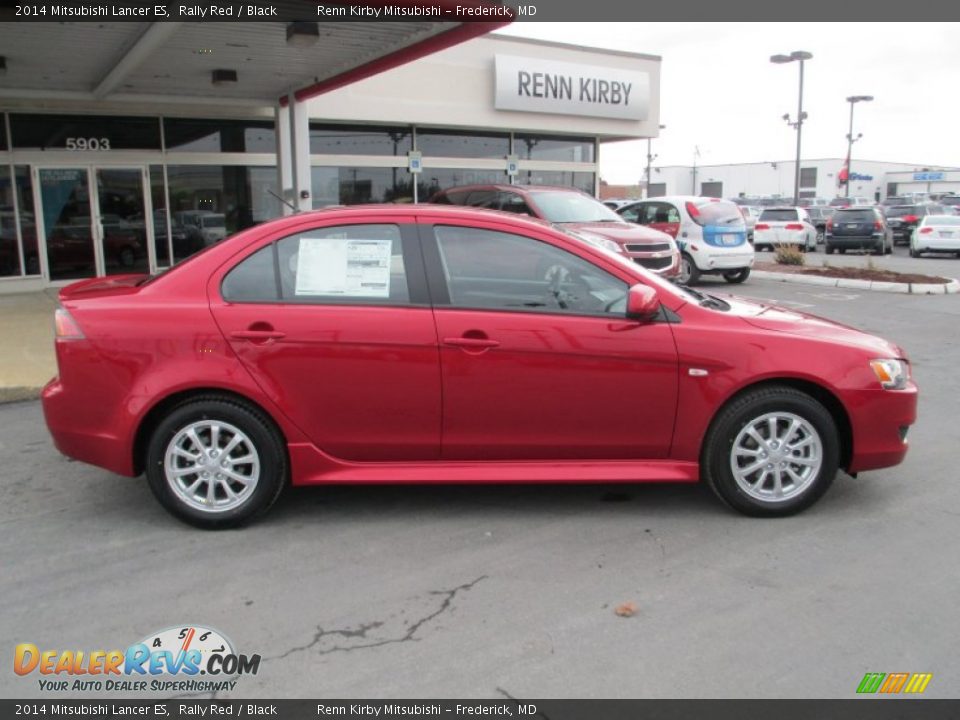 2014 Mitsubishi Lancer ES Rally Red / Black Photo #8