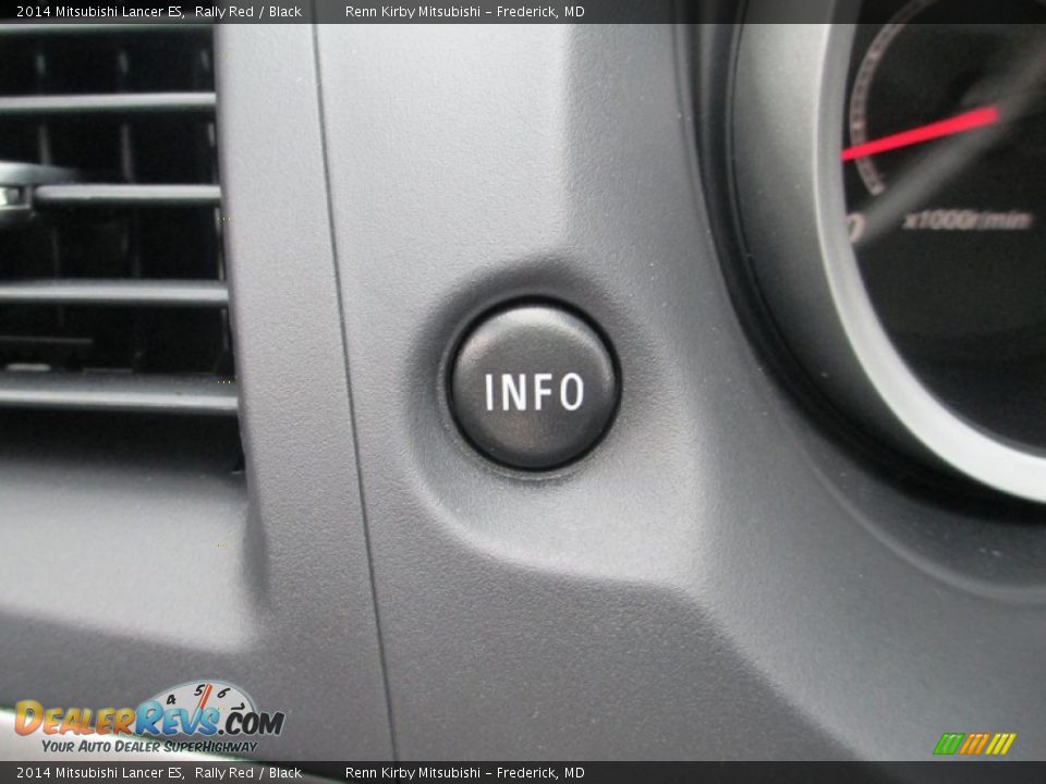 2014 Mitsubishi Lancer ES Rally Red / Black Photo #17