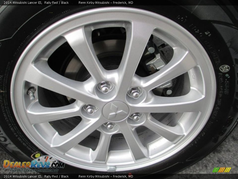 2014 Mitsubishi Lancer ES Rally Red / Black Photo #31