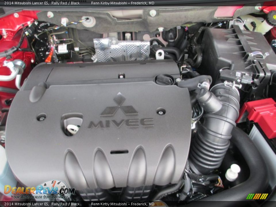 2014 Mitsubishi Lancer ES Rally Red / Black Photo #32