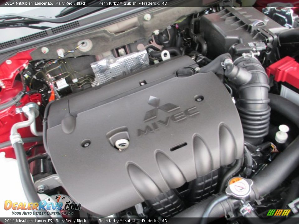 2014 Mitsubishi Lancer ES Rally Red / Black Photo #33