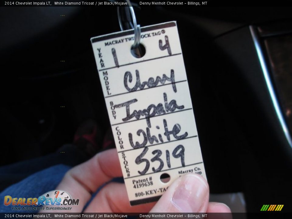 2014 Chevrolet Impala LT White Diamond Tricoat / Jet Black/Mojave Photo #15