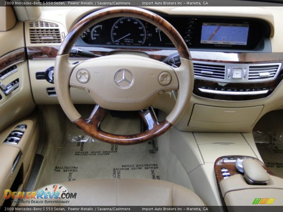 Dashboard of 2009 Mercedes-Benz S 550 Sedan Photo #10