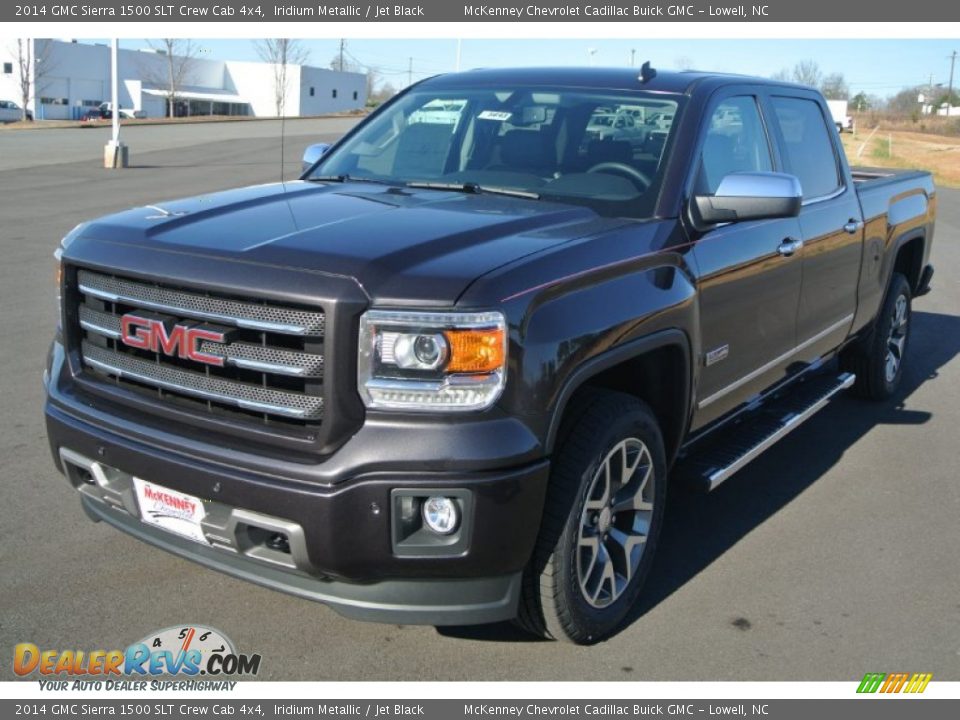 2014 GMC Sierra 1500 SLT Crew Cab 4x4 Iridium Metallic / Jet Black Photo #2