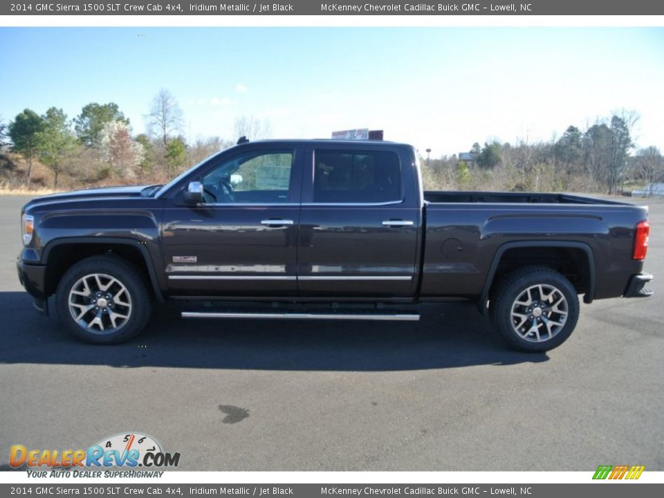 2014 GMC Sierra 1500 SLT Crew Cab 4x4 Iridium Metallic / Jet Black Photo #3
