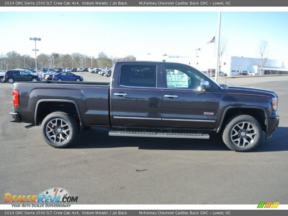 2014 GMC Sierra 1500 SLT Crew Cab 4x4 Iridium Metallic / Jet Black Photo #6