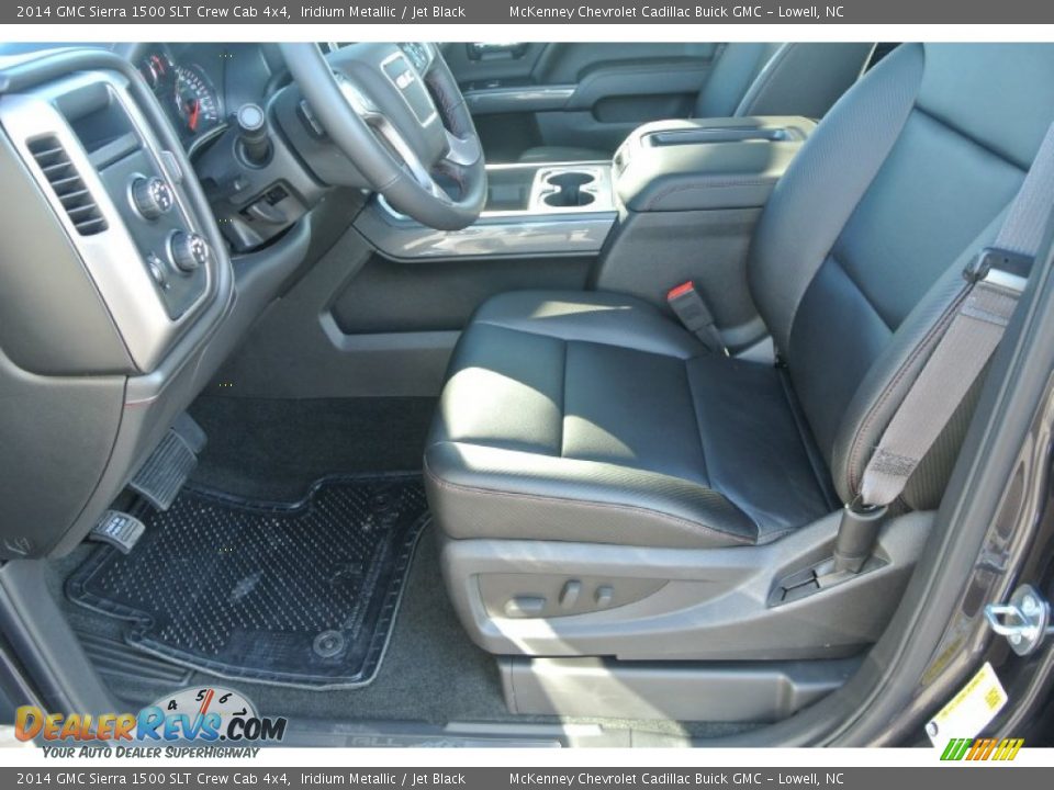2014 GMC Sierra 1500 SLT Crew Cab 4x4 Iridium Metallic / Jet Black Photo #8