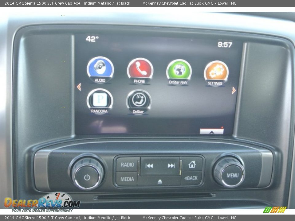 2014 GMC Sierra 1500 SLT Crew Cab 4x4 Iridium Metallic / Jet Black Photo #13