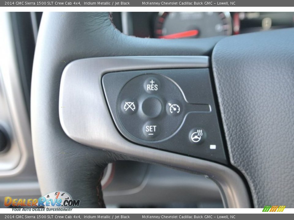 2014 GMC Sierra 1500 SLT Crew Cab 4x4 Iridium Metallic / Jet Black Photo #15