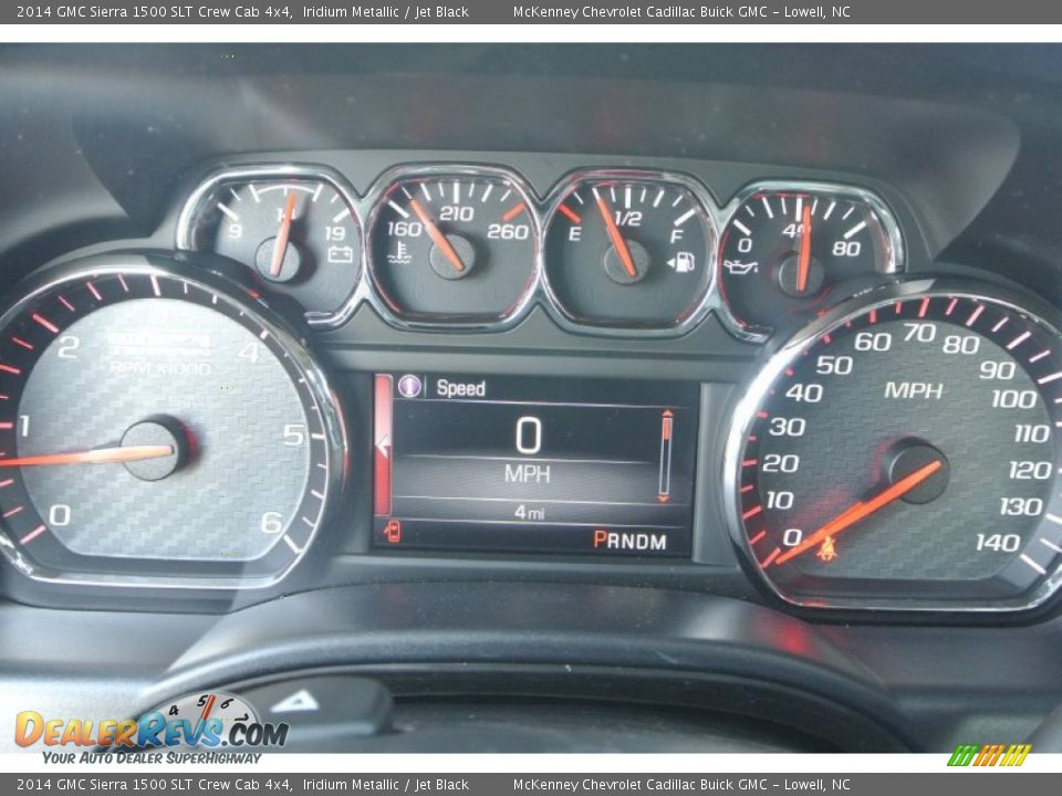 2014 GMC Sierra 1500 SLT Crew Cab 4x4 Iridium Metallic / Jet Black Photo #16