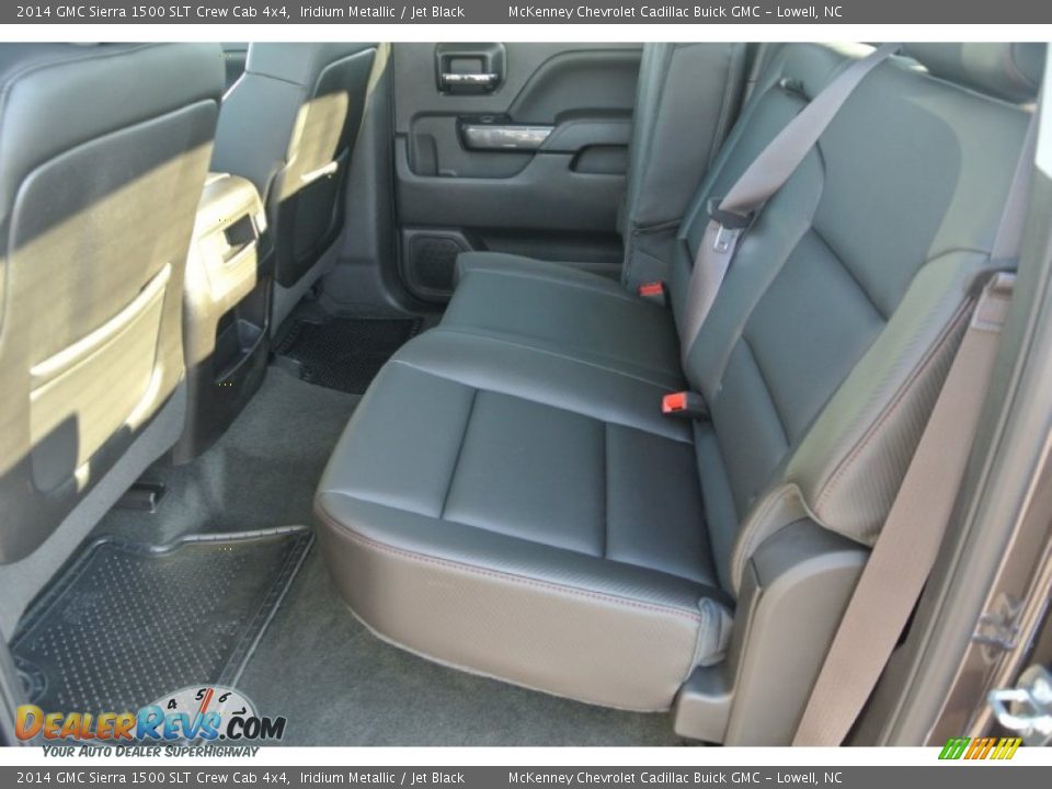 2014 GMC Sierra 1500 SLT Crew Cab 4x4 Iridium Metallic / Jet Black Photo #17