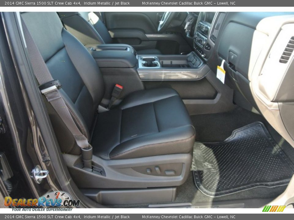 2014 GMC Sierra 1500 SLT Crew Cab 4x4 Iridium Metallic / Jet Black Photo #19