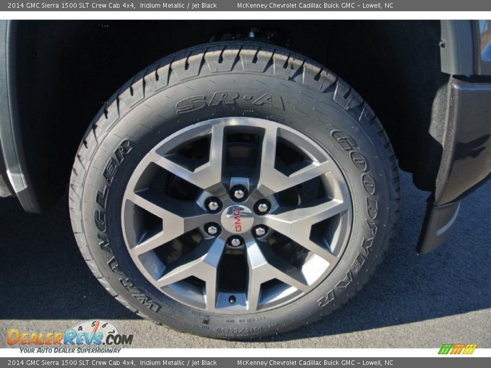 2014 GMC Sierra 1500 SLT Crew Cab 4x4 Iridium Metallic / Jet Black Photo #21