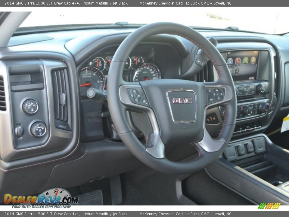 2014 GMC Sierra 1500 SLT Crew Cab 4x4 Iridium Metallic / Jet Black Photo #23
