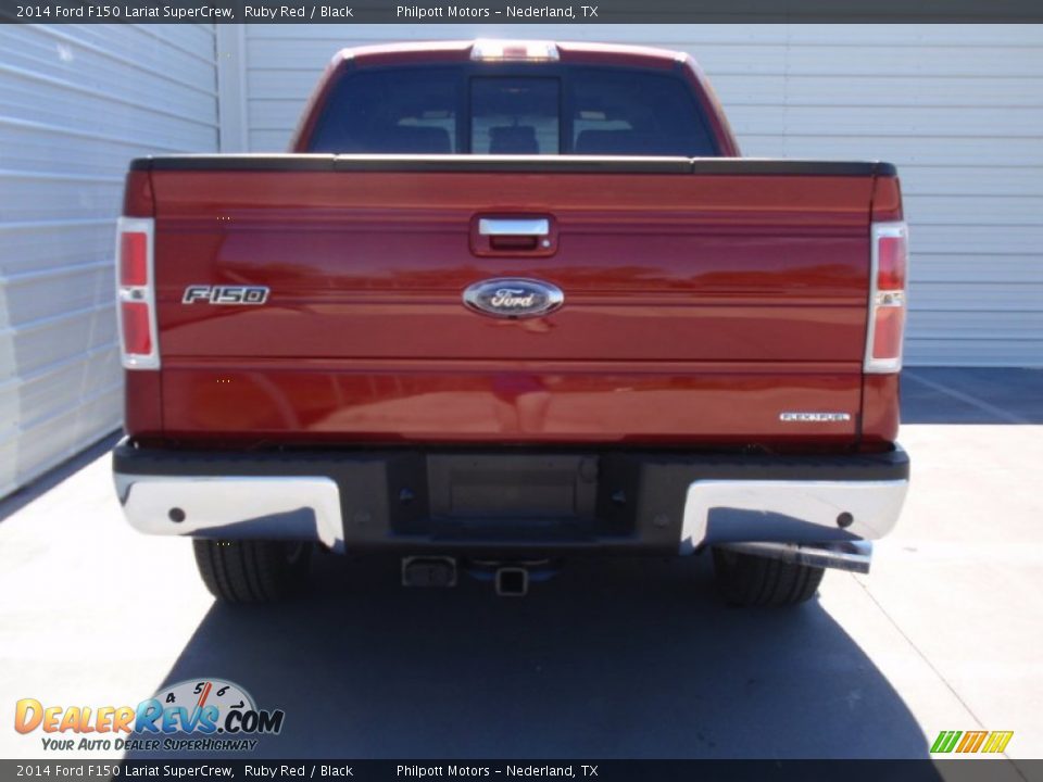 2014 Ford F150 Lariat SuperCrew Ruby Red / Black Photo #5