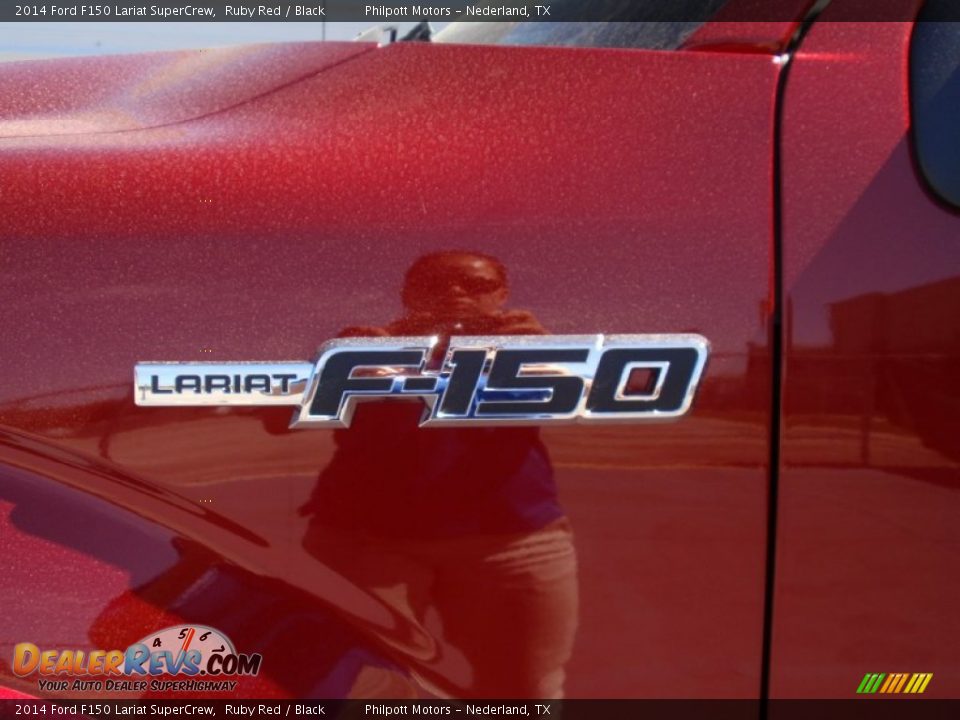 2014 Ford F150 Lariat SuperCrew Ruby Red / Black Photo #13