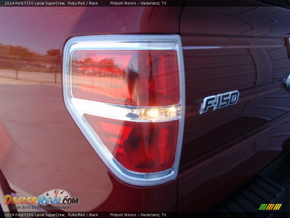 2014 Ford F150 Lariat SuperCrew Ruby Red / Black Photo #17
