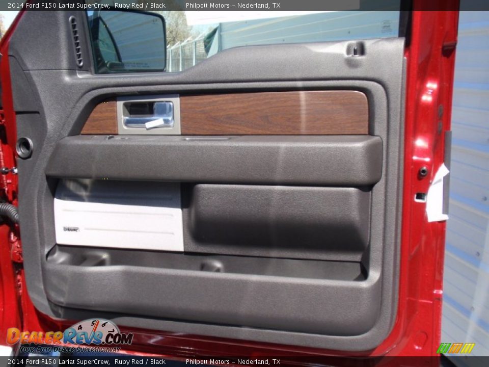 2014 Ford F150 Lariat SuperCrew Ruby Red / Black Photo #21