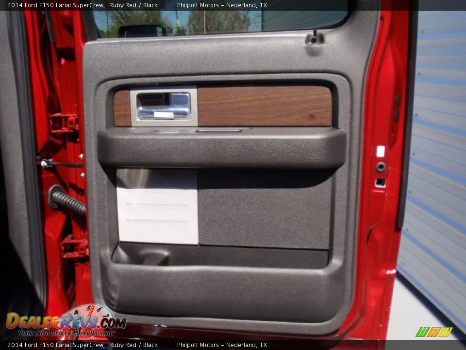 2014 Ford F150 Lariat SuperCrew Ruby Red / Black Photo #24