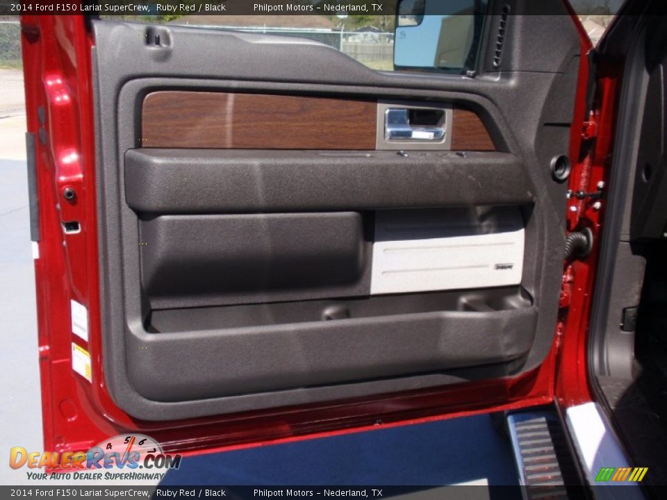 2014 Ford F150 Lariat SuperCrew Ruby Red / Black Photo #26
