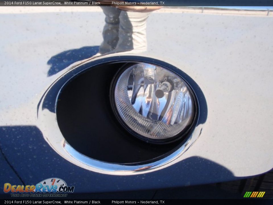 2014 Ford F150 Lariat SuperCrew White Platinum / Black Photo #10