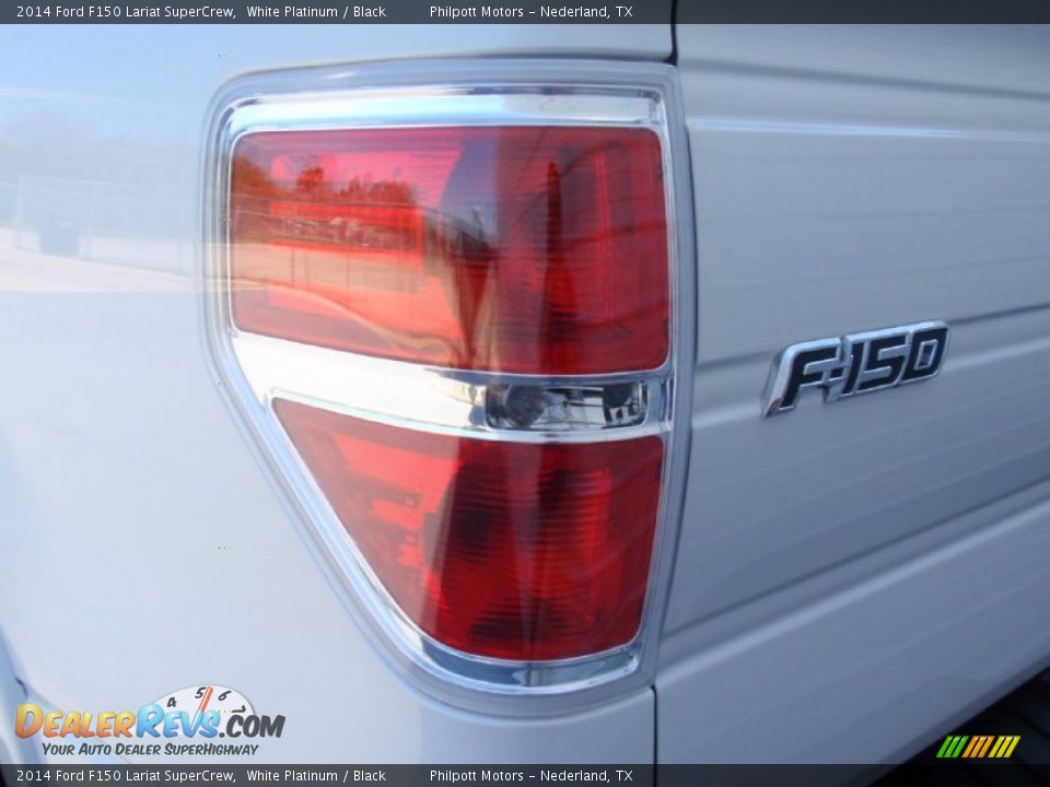 2014 Ford F150 Lariat SuperCrew White Platinum / Black Photo #17