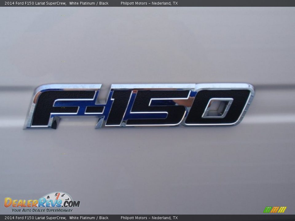 2014 Ford F150 Lariat SuperCrew White Platinum / Black Photo #18