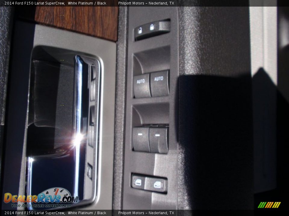 2014 Ford F150 Lariat SuperCrew White Platinum / Black Photo #27