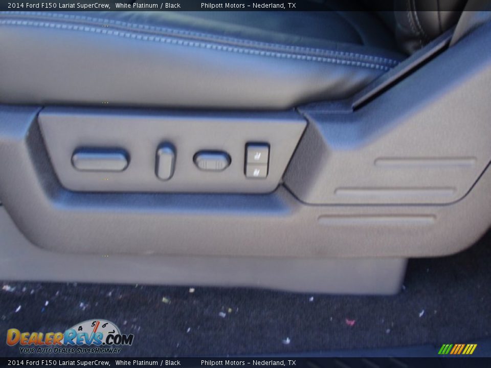 2014 Ford F150 Lariat SuperCrew White Platinum / Black Photo #30