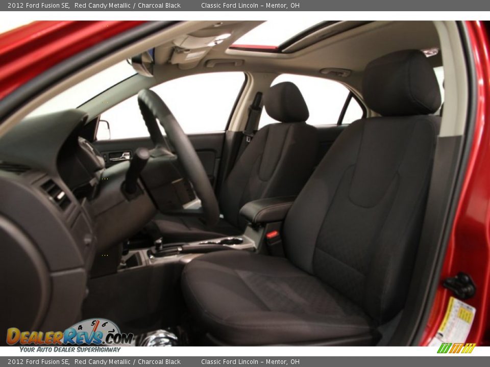 2012 Ford Fusion SE Red Candy Metallic / Charcoal Black Photo #8