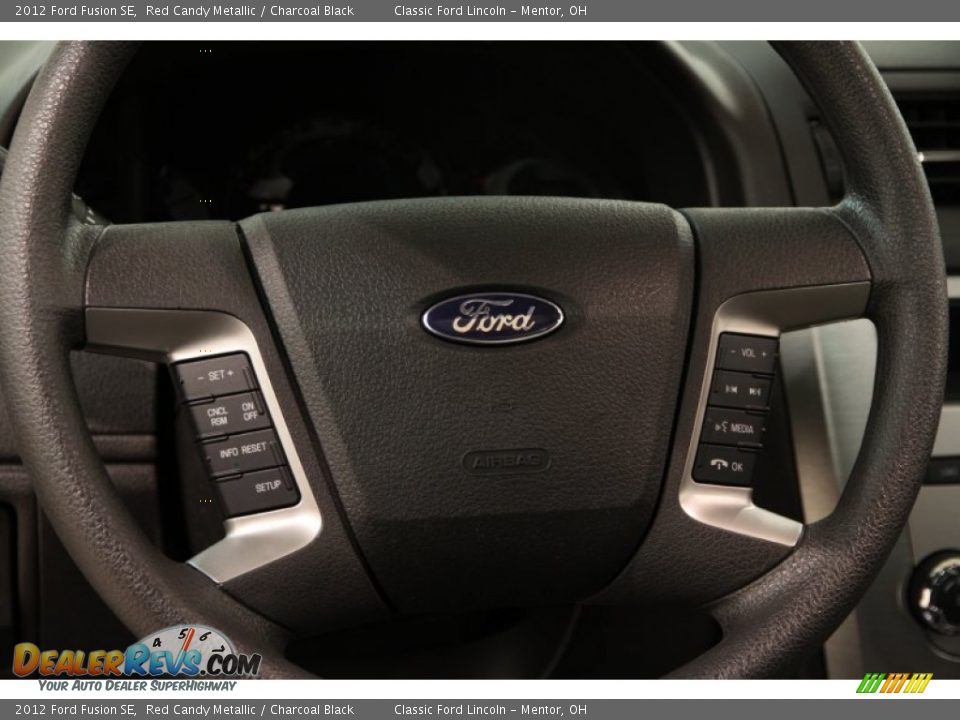 2012 Ford Fusion SE Red Candy Metallic / Charcoal Black Photo #9