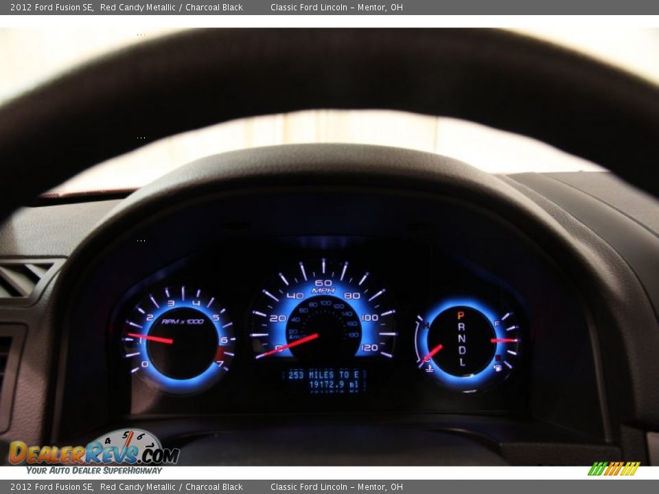 2012 Ford Fusion SE Red Candy Metallic / Charcoal Black Photo #10
