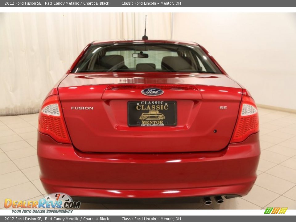 2012 Ford Fusion SE Red Candy Metallic / Charcoal Black Photo #14