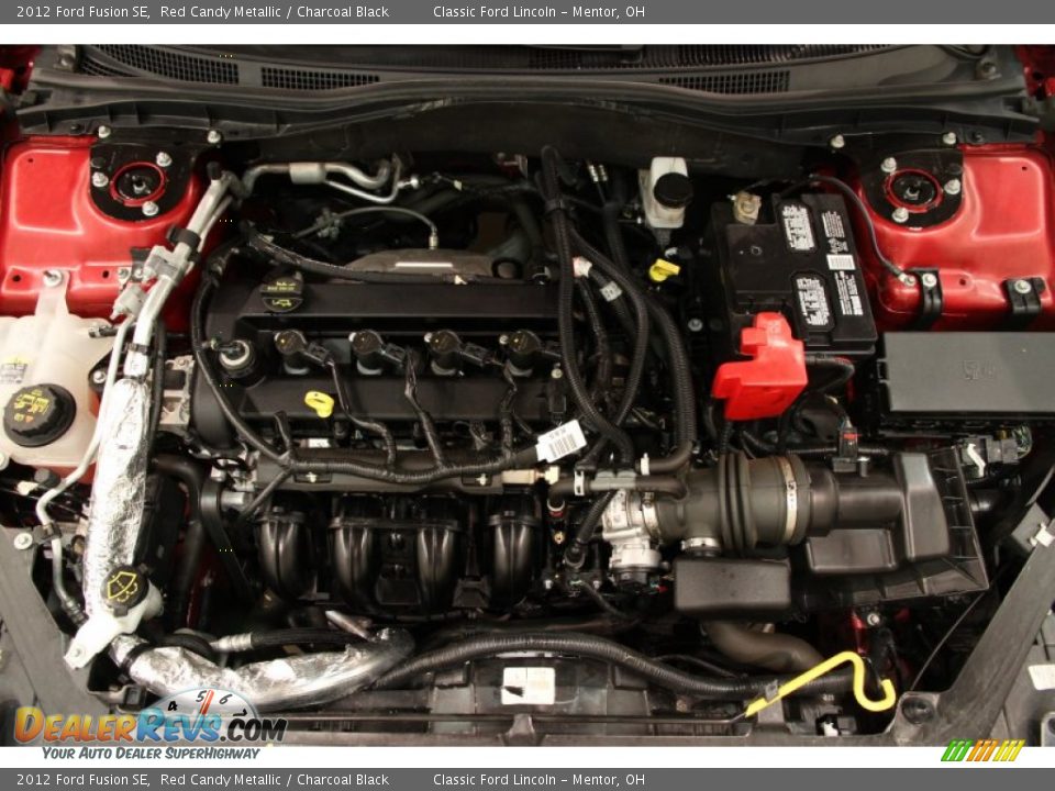 2012 Ford Fusion SE Red Candy Metallic / Charcoal Black Photo #15