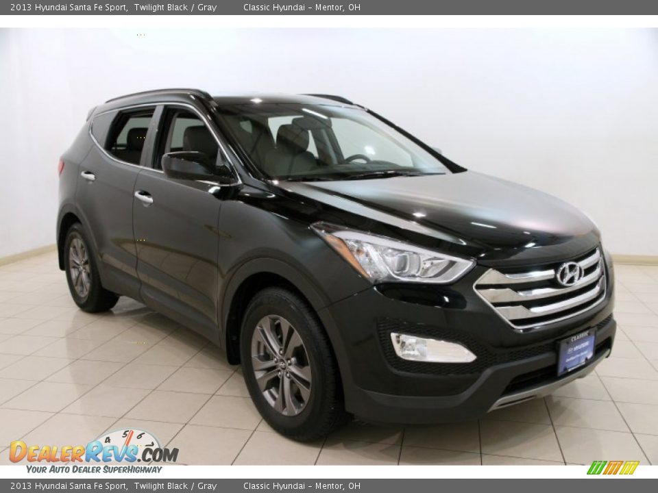2013 Hyundai Santa Fe Sport Twilight Black / Gray Photo #1