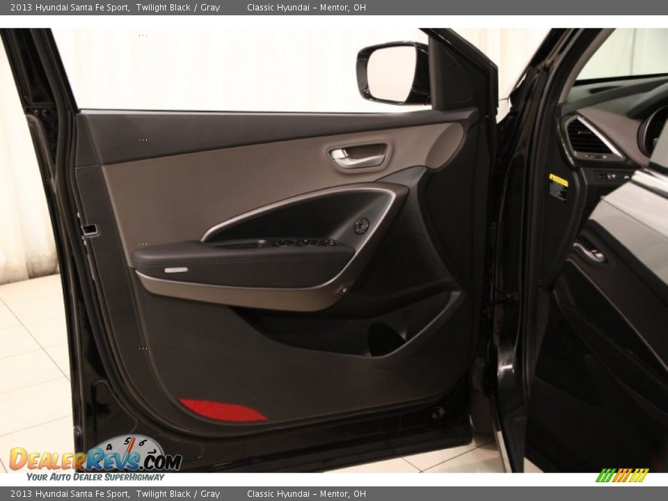 2013 Hyundai Santa Fe Sport Twilight Black / Gray Photo #4