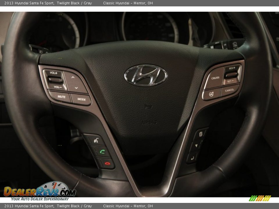 2013 Hyundai Santa Fe Sport Twilight Black / Gray Photo #8