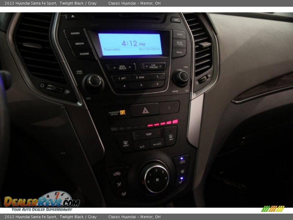 2013 Hyundai Santa Fe Sport Twilight Black / Gray Photo #11