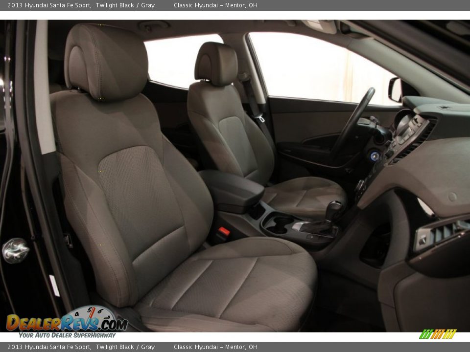 2013 Hyundai Santa Fe Sport Twilight Black / Gray Photo #14