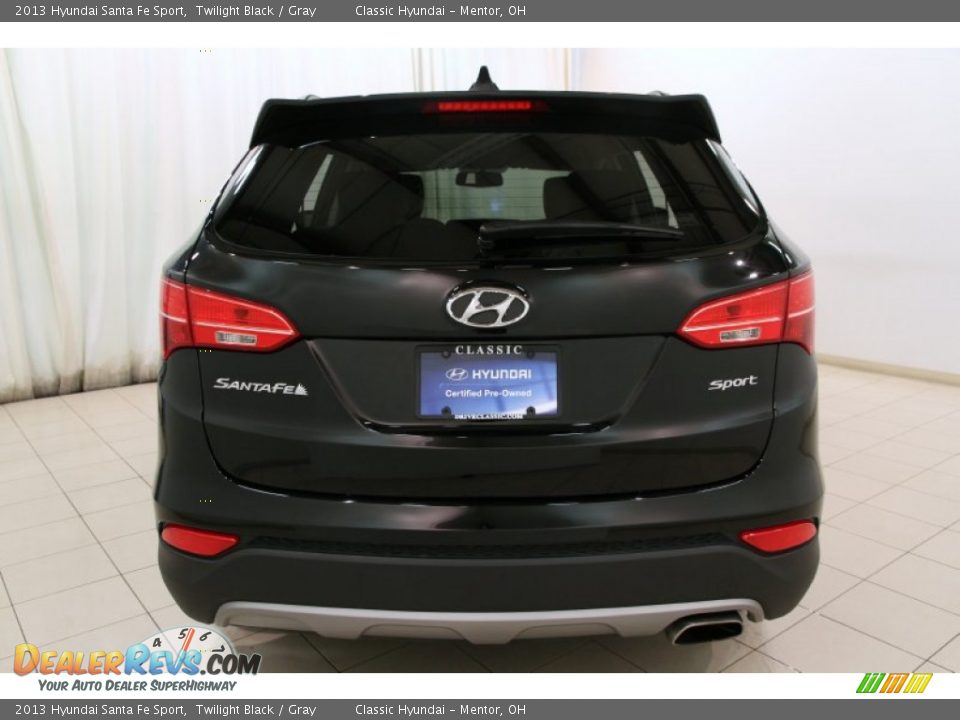 2013 Hyundai Santa Fe Sport Twilight Black / Gray Photo #17