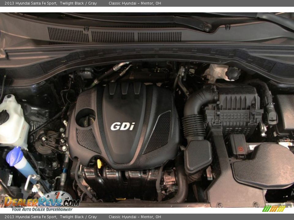 2013 Hyundai Santa Fe Sport Twilight Black / Gray Photo #18